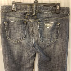 Bebe distressed look jeans